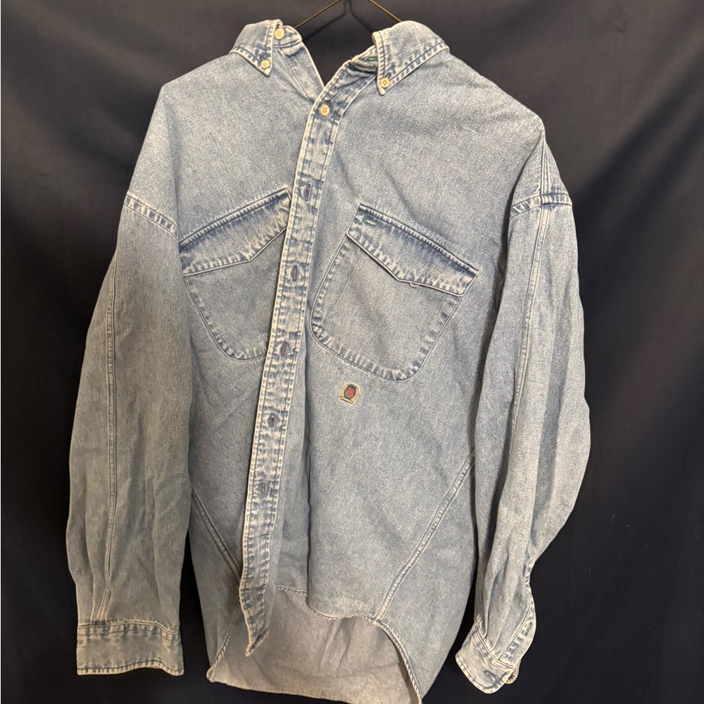 Denim Button-Up Shirt